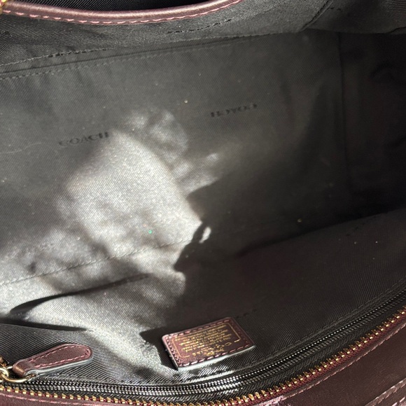 Coach Swagger 27 Snakeskin Satchel with Black and Gold Accents - Picture 7 of 10